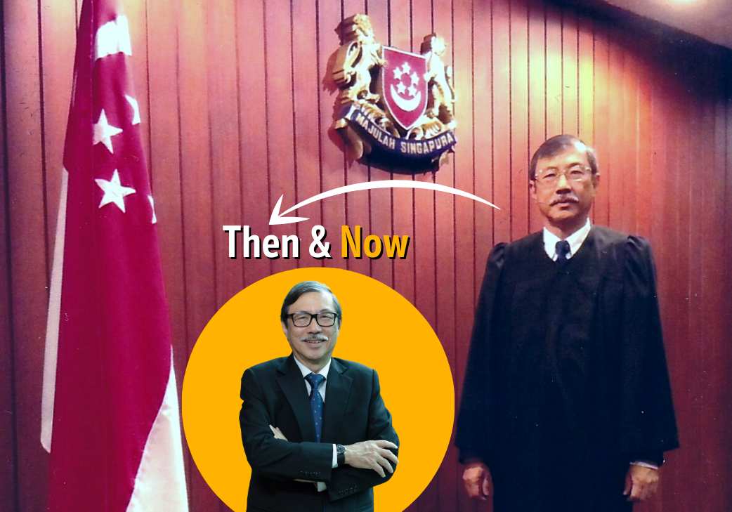A photograph taken in early 2014 when Prof Chew was serving as a Senior District Judge. (Credit: Prof Leslie Chew)